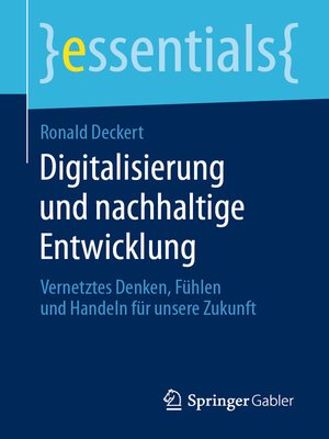 cover image of Digitalisierung und nachhaltige Entwicklung